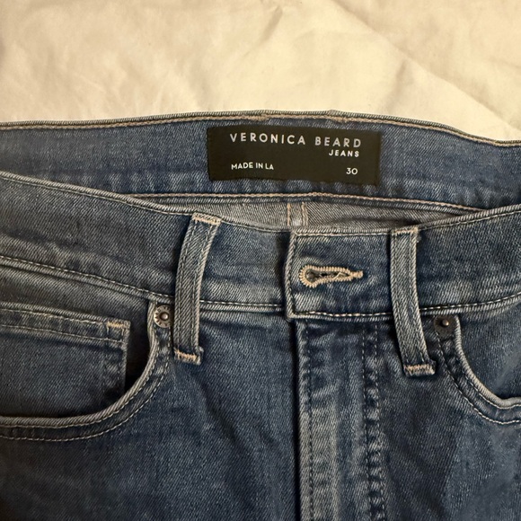 Veronica Beard Sheridan Exaggerated Flare High Rise Jeans 35” Inseam Size 30 - Picture 7 of 12